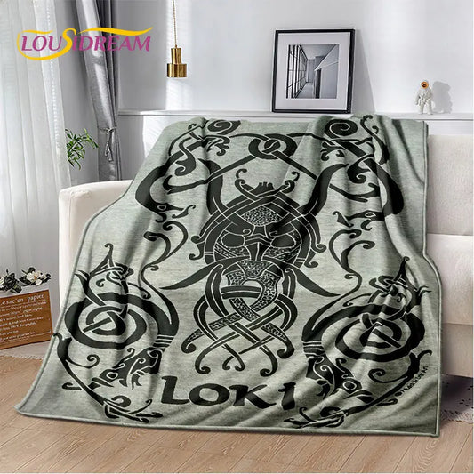 Viking Tree of Life Plush Blanket